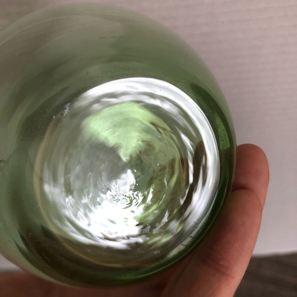Hand Blown Green Glass Mug - Picture 7 of 8